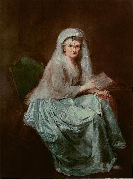 anna dorothea therbusch Self-portrait with monocle.